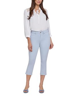 Nydj Nydj Chloe High Rise Capri Side Slit Jeans in Blue Clover