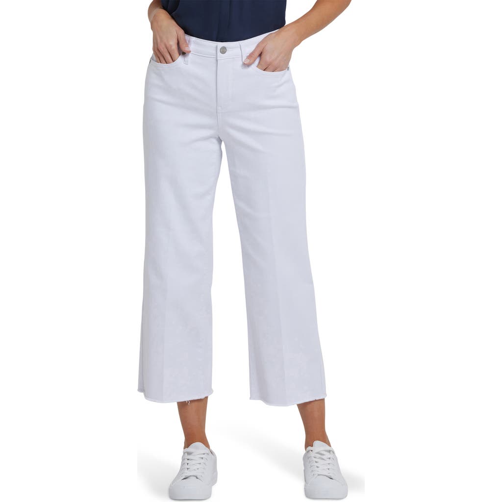 NYDJ NYDJ Coco High Waist Raw Edge Relaxed Crop Wide Leg Jeans