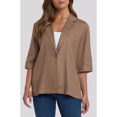 NYDJ NYDJ Elbow Sleeve Linen Blend Blazer
