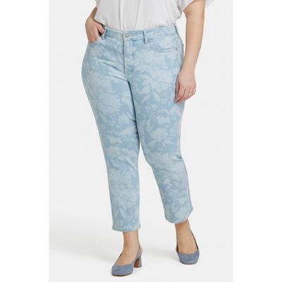 NYDJ NYDJ Marilyn Floral Crop Straight Leg Jeans