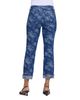 Nydj Nydj Marilyn High Rise Cuffed Straight Ankle Jeans in Floral Jacquard Indigo - 2