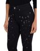 Nydj Nydj Marilyn High Rise Scatter Rhinestone Straight Jeans in Black Rinse - 4