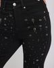 NYDJ NYDJ Marilyn Rhinestone High Waist Straight Leg Jeans - 3