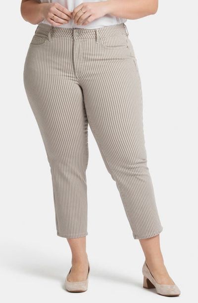 NYDJ NYDJ Marilyn Stripe Crop Straight Leg Jeans