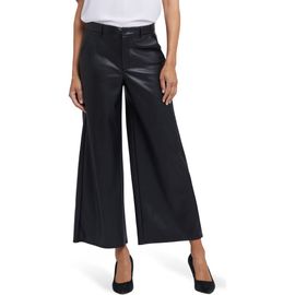 NYDJ NYDJ Morgan Faux Leather Wide Leg Ankle Pants