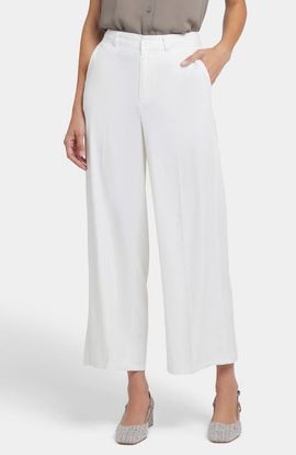 NYDJ NYDJ Morgan Stretch Linen Wide Leg Ankle Pants