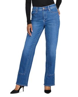 Nydj Nydj Petites Brooke High Rise Loose Straight Jeans in Agave