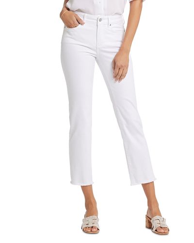 Nydj Nydj Petites Marilyn High Rise Ankle Jeans in Optic White