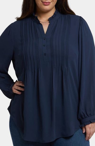 NYDJ NYDJ Pleat Front Tunic Top