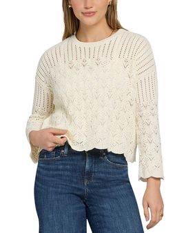 Nydj Nydj Pointelle Popover Sweater