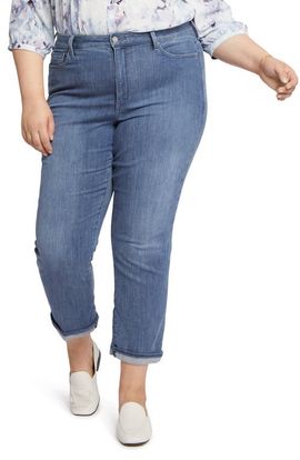 NYDJ NYDJ Relaxed Straight Leg Cuff Jeans