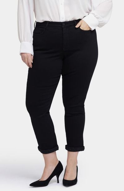 NYDJ NYDJ Sheri Cheetah Cuff Ankle Slim Jeans