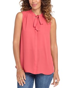 Nydj Nydj Sleeveless Tie Neck Blouse