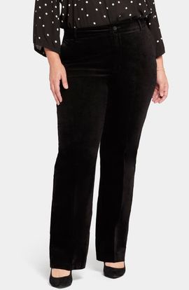 NYDJ NYDJ Straight Leg Velveteen Trouser Pants