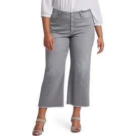 NYDJ NYDJ Teresa Frayed High Waist Ankle Wide Leg Jeans