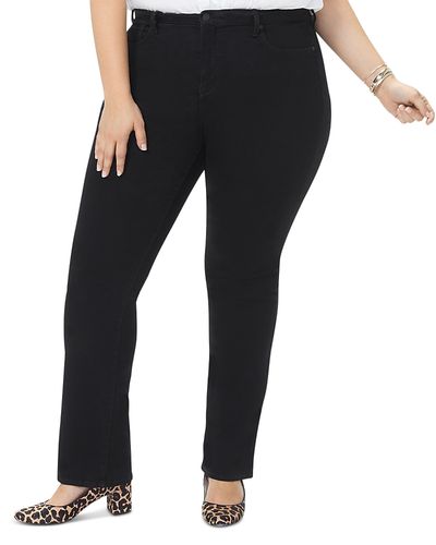 Nydj Plus Nydj Plus Barbara High Rise Bootcut Jeans in Black
