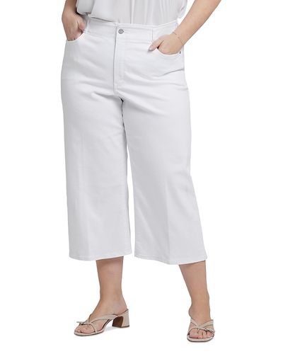 Nydj Plus Nydj Plus Brigitte Wide Leg Capri Pants