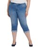 Nydj Plus Nydj Plus Marilyn High Rise Cropped Straight Cuffed Jeans in Inspire - 1