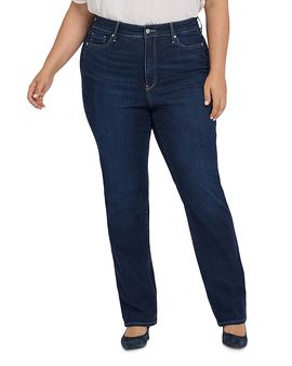 Nydj Plus Nydj Plus Marilyn High Rise Straight Jeans