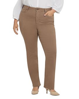 Nydj Plus Nydj Plus Marilyn High Rise Straight Leg Jeans