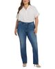 Nydj Plus Nydj Plus Marilyn High Rise Straight Leg Jeans in Cool Marine - 2