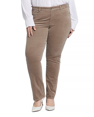 Nydj Plus Nydj Plus Marilyn Straight Leg Corduroy Pants