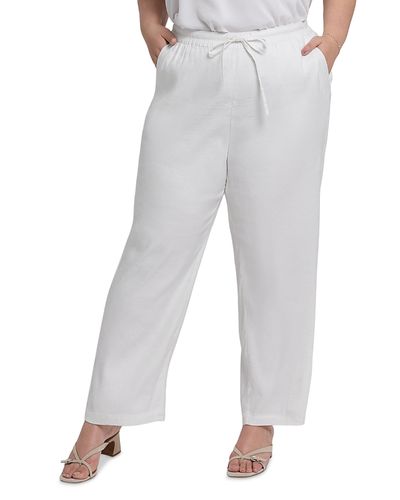 Nydj Plus Nydj Plus Relaxed Drawstring Pull On Pants