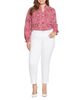 Nydj Plus Nydj Plus Sheri High Rise Slim Ankle Jeans in Optic White - 4