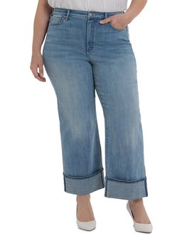 Nydj Plus Nydj Plus Teresa High Rise Wide Leg Jeans