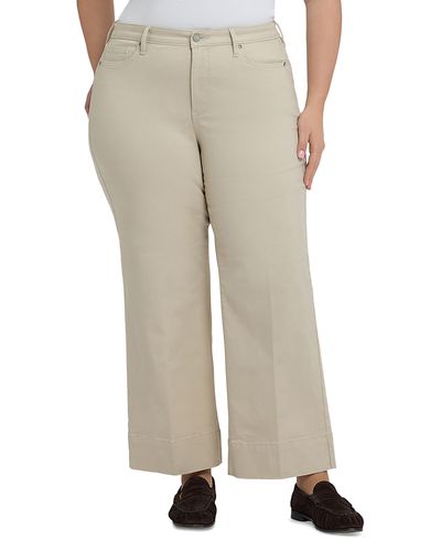 Nydj Plus Nydj Plus Teresa Wide Leg Ankle Jeans in Feather
