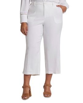 Nydj Plus Nydj Plus Wide Leg Capri Pants
