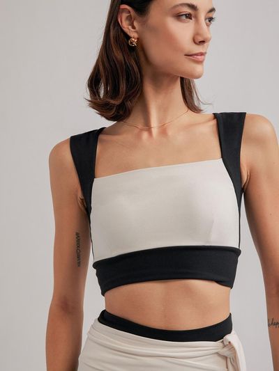 NYLORA MARTA TOP BLACK COMBO
