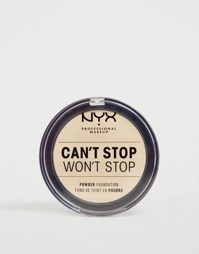 NYX Professional Makeup NYX Professional Makeup Can't Stop Won't Stop Powder Foundation-Black