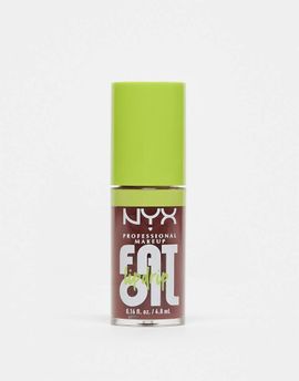 NYX Professional Makeup NYX Professional Makeup Fat Oil Lip Drip, Lip Gloss- Inside Scoop-Brown