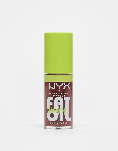 NYX Professional Makeup NYX Professional Makeup Fat Oil Lip Drip, Lip Gloss- Inside Scoop-Brown