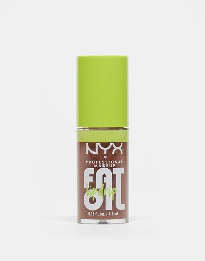 NYX Professional Makeup NYX Professional Makeup Fat Oil Lip Drip, Lip Gloss - Livin The Cream-Brown