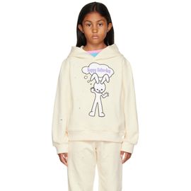 NZKidzzz NZKidzzz Kids Beige 'Happy Saturday' Hoodie