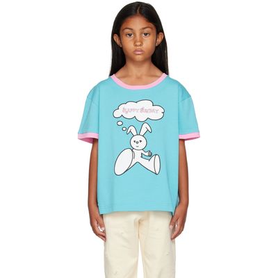 NZKidzzz NZKidzzz Kids Blue 'Happy Sunday' T-Shirt