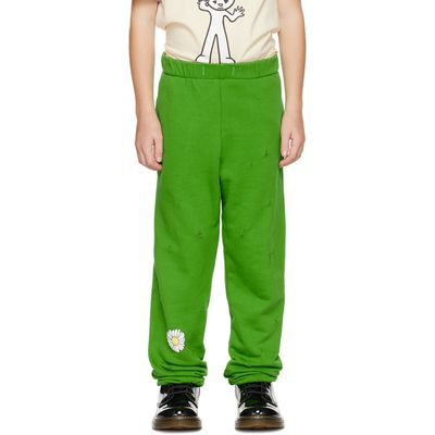 NZKidzzz NZKidzzz Kids Green Distressed Sweatpants