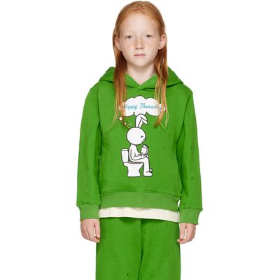 NZKidzzz NZKidzzz Kids Green 'Happy Thursday' Hoodie
