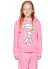 NZKidzzz NZKidzzz Kids Pink 'Happy Monday' Hoodie - 1