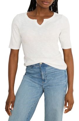 NZT by NIC+ZOE NZT by NIC+ZOE Elbow Sleeve Notch Neck T-Shirt