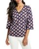 Nzt By Nic+zoe Nzt By Nic+Zoe Geo Garden Elbow Sleeve Fringe Tee - 1