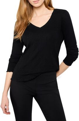 NZT by NIC+ZOE NZT by NIC+ZOE Lace Cotton V-Neck T-Shirt