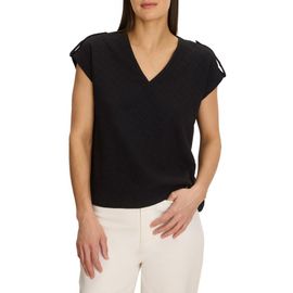 NZT by NIC+ZOE NZT by NIC+ZOE Lace Knit Cap Sleeve T-Shirt