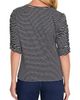NZT by NIC+ZOE NZT by NIC+ZOE Striped Ruched Sleeve Top - 2