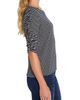 NZT by NIC+ZOE NZT by NIC+ZOE Striped Ruched Sleeve Top - 3