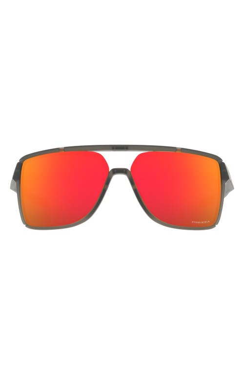 Oakley Oakley Castel 63mm Prizm™ Oversize Rectangular Sunglasses