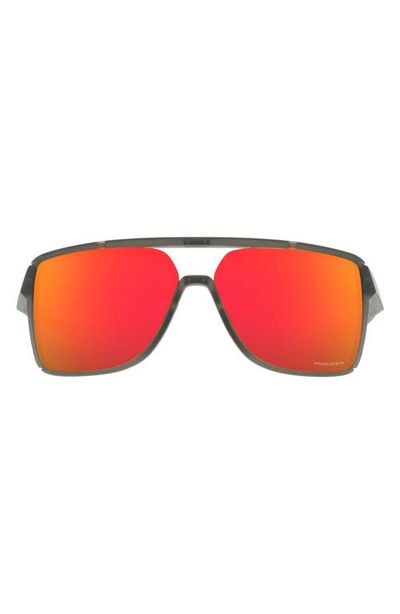 Oakley Oakley Castel 63mm Prizm™ Oversize Rectangular Sunglasses