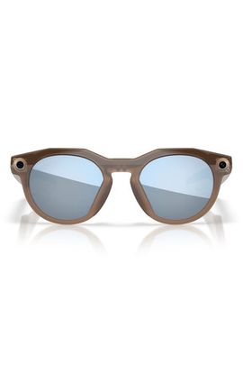 Oakley Oakley Meta HSTN 51mm Polarized Round Sunglasses